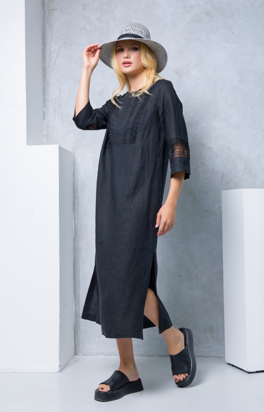 Платье АВРОРА 03718W черный