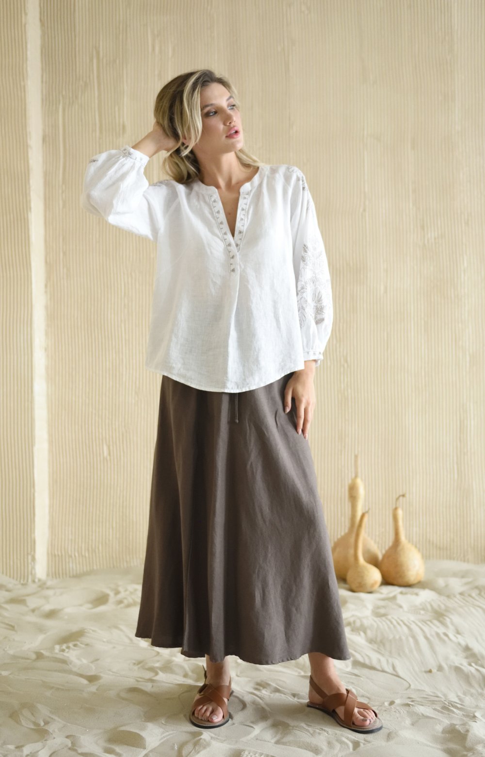 Блузка АЛЕСАНДРО 05173Y белый