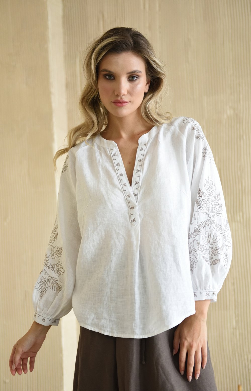 Блузка АЛЕСАНДРО 05173Y белый