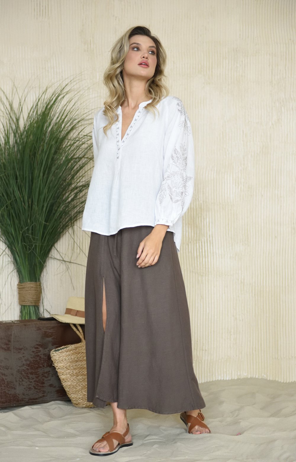 Блузка АЛЕСАНДРО 05173Y белый