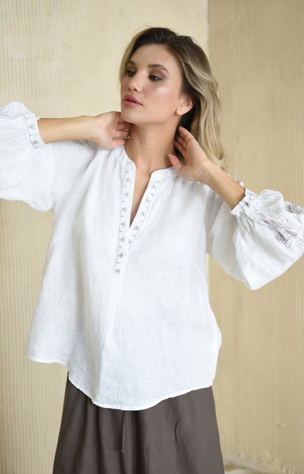 Блузка АЛЕСАНДРО 05173Y белый