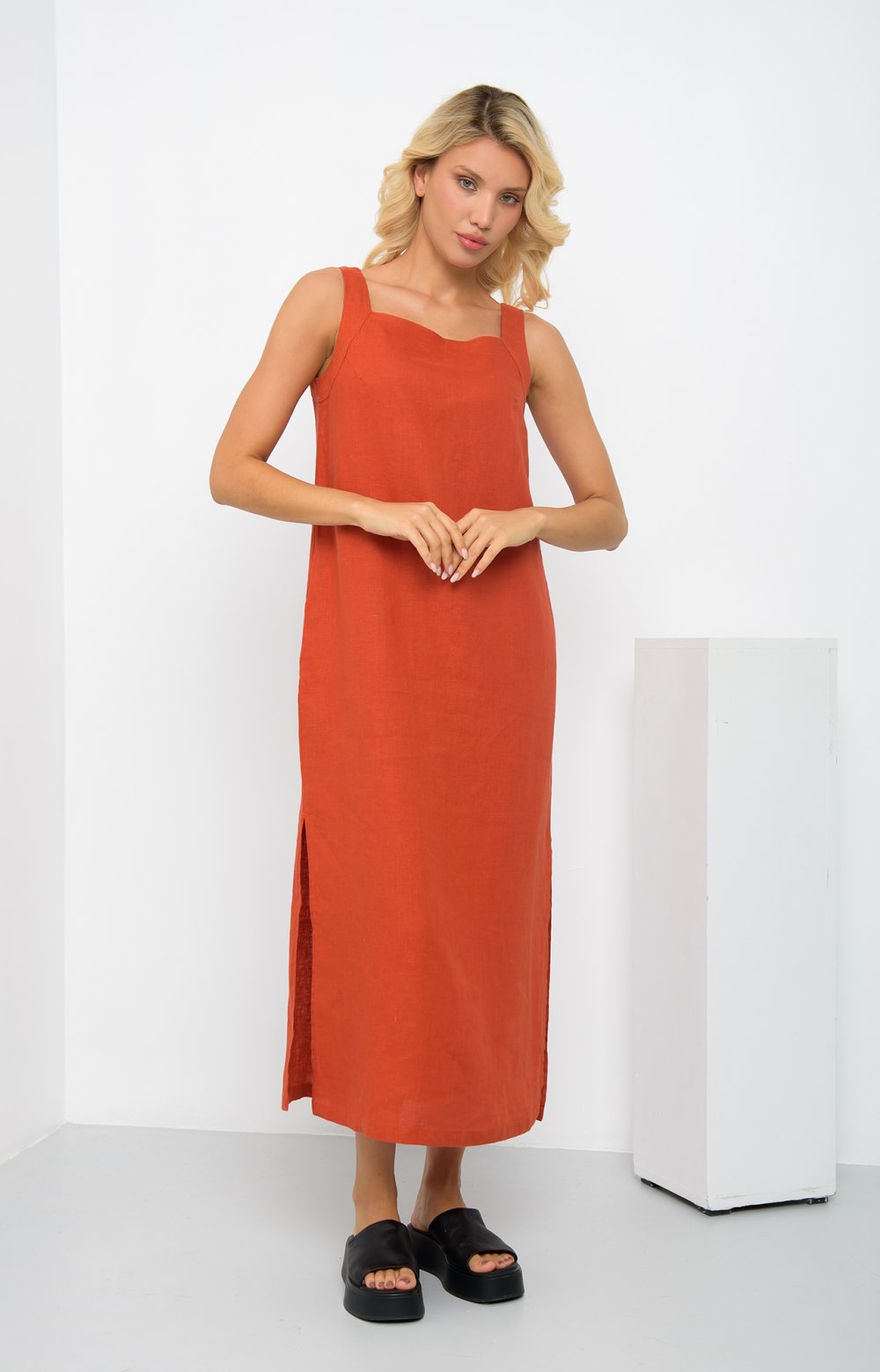 Платье САНДЕР 03380AA терракотовый