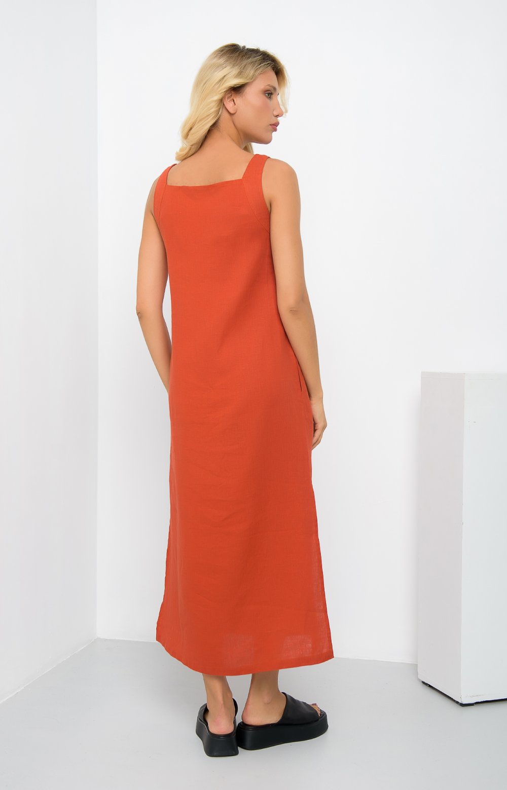 Платье САНДЕР 03380AA терракотовый