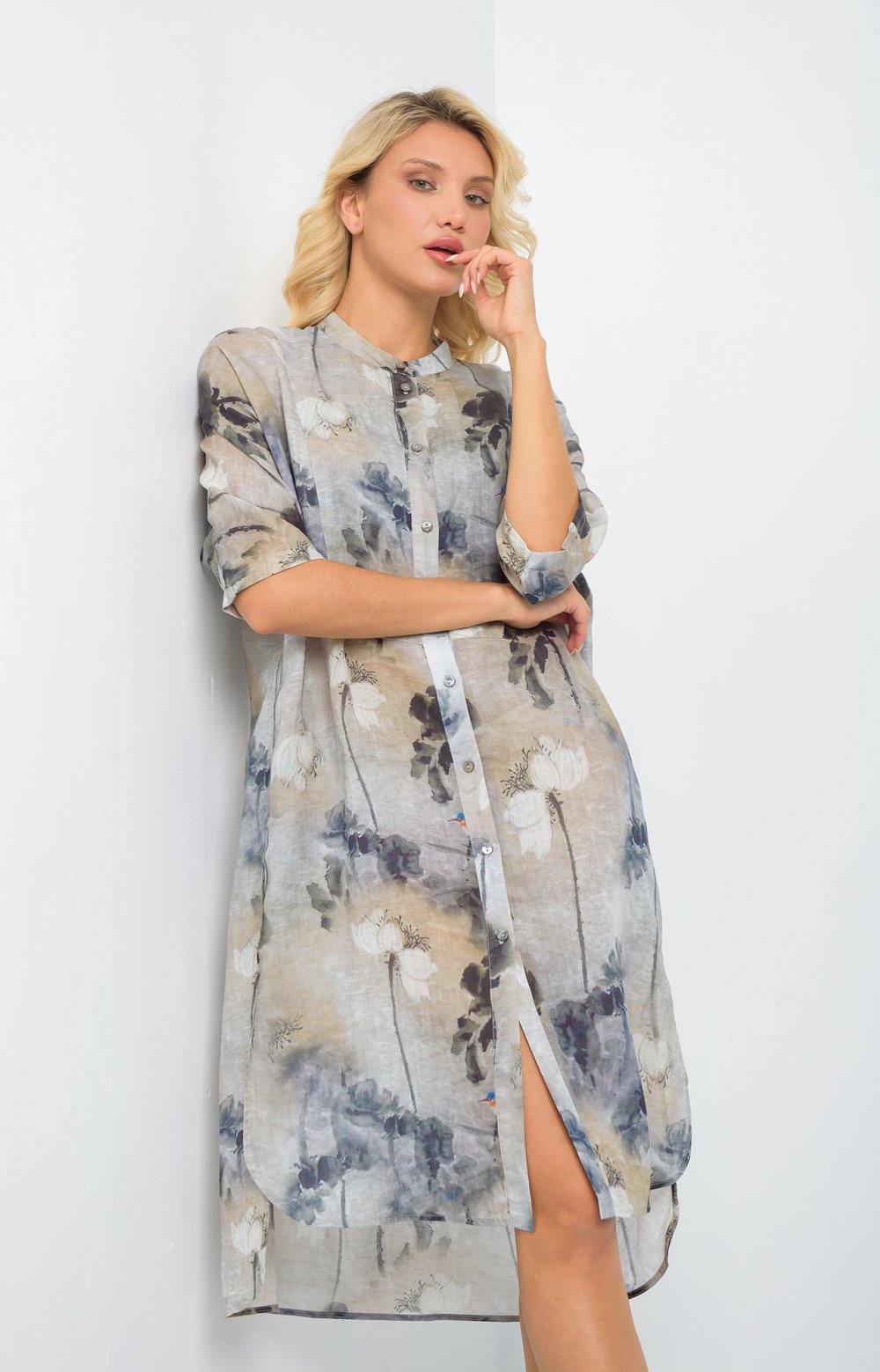 Платье МИРСЕЯ 03402AA голубой