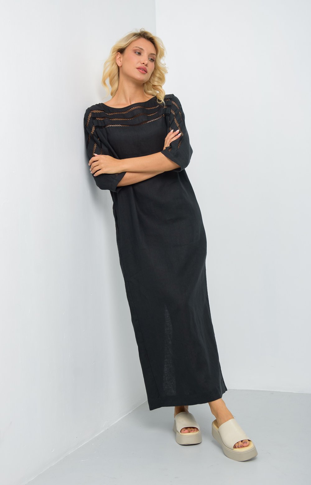 Платье АГАТА 03405АА черный