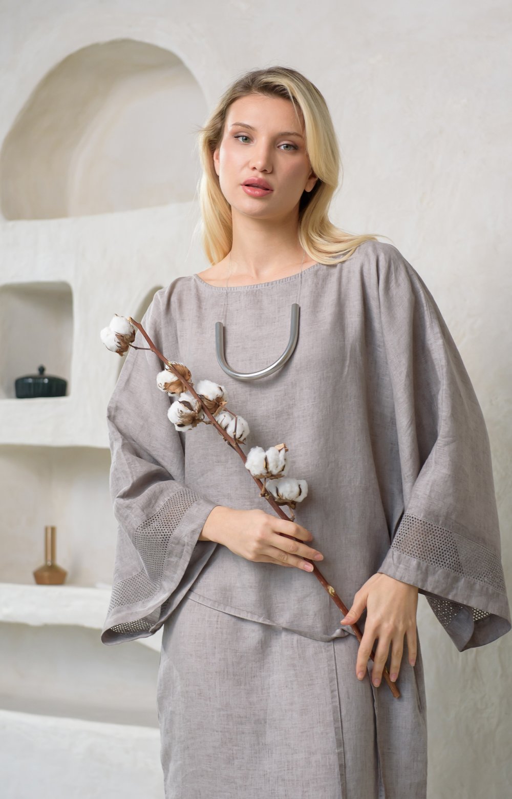 Платье МАРУФ 03414АА серый