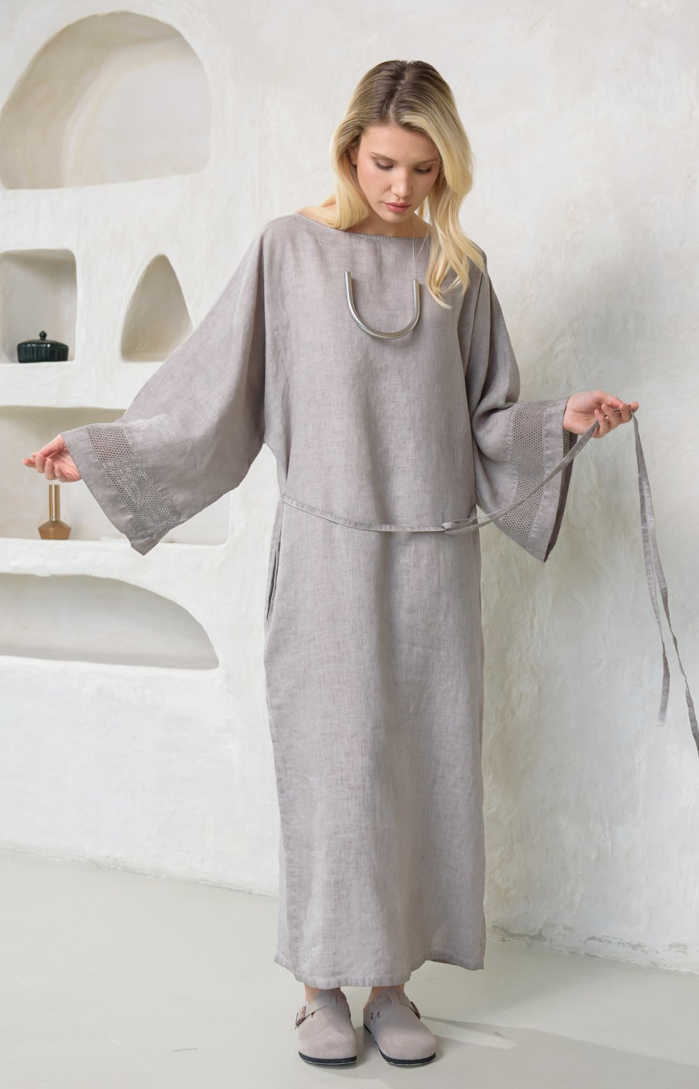 Платье МАРУФ 03414АА серый