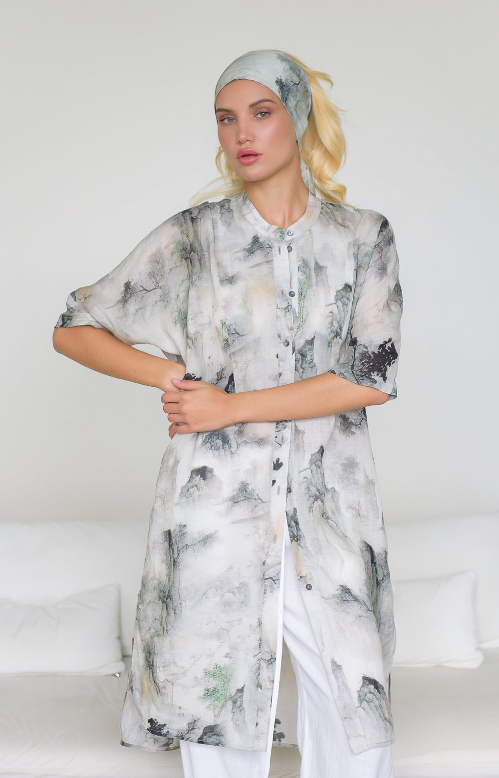 Платье МИРСЕЯ 03402AA оливковый