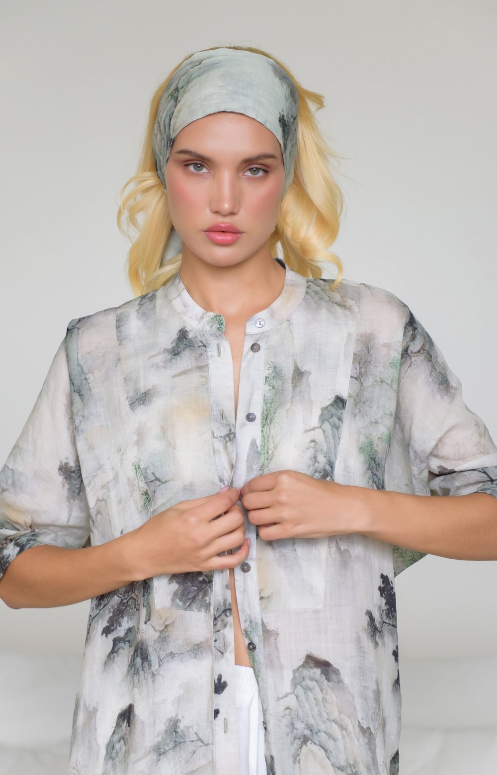 Платье МИРСЕЯ 03402AA оливковый