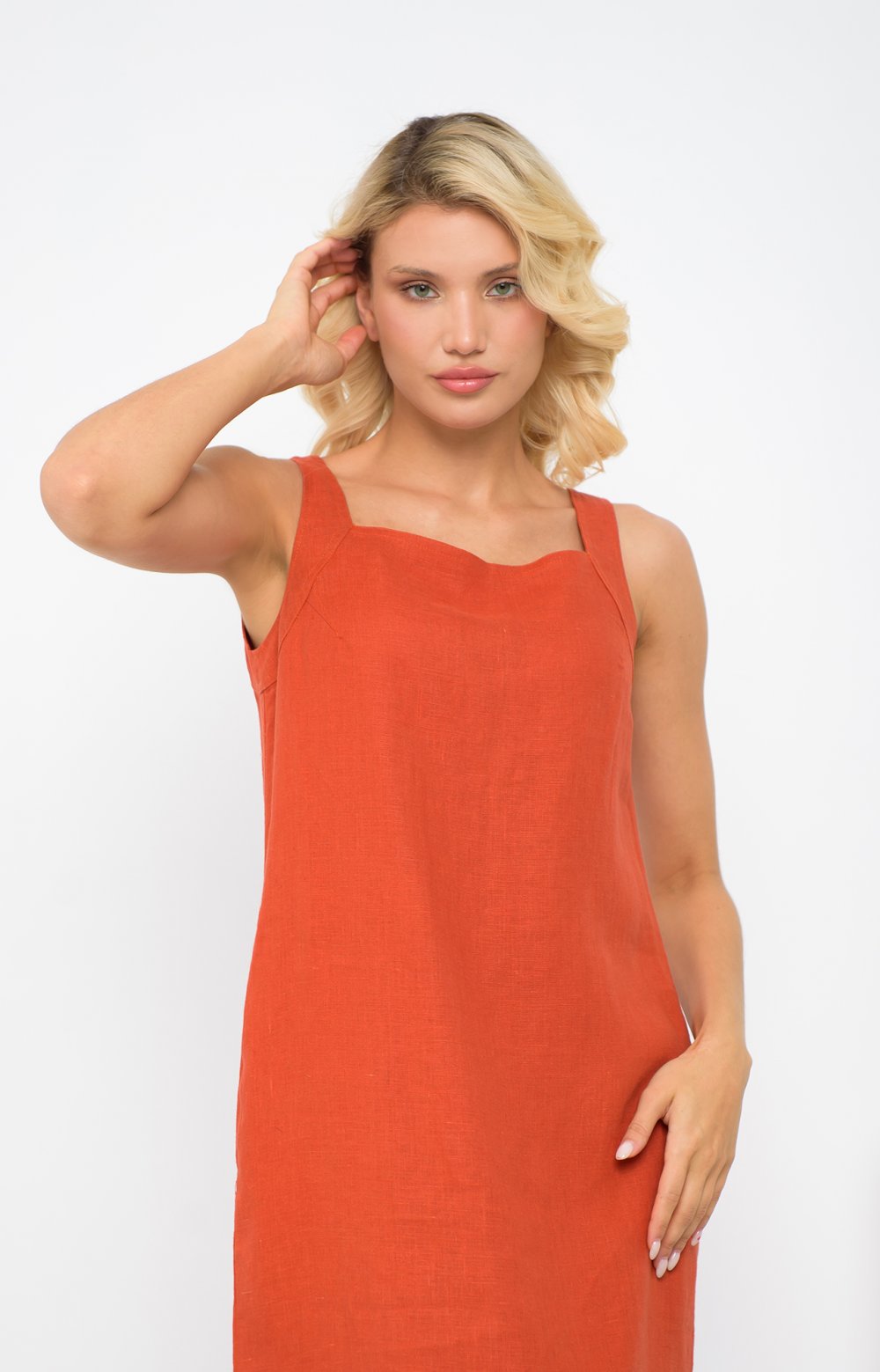 Платье САНДЕР 03380AA терракотовый