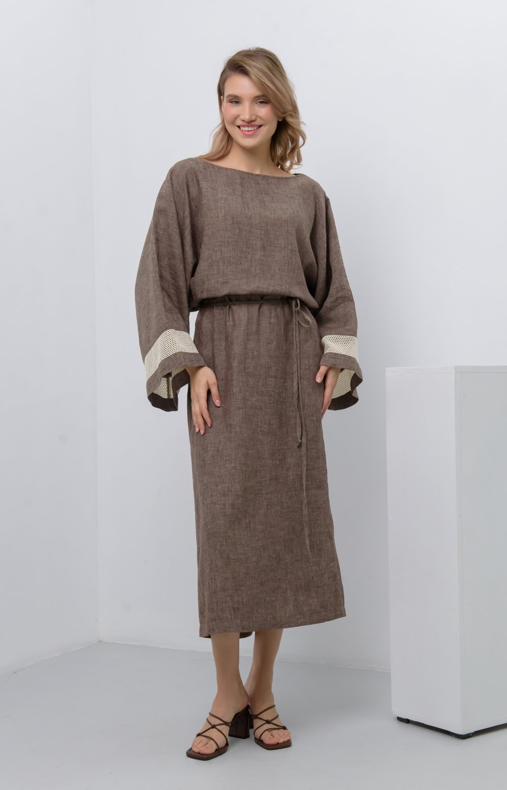 Платье МАРУФ 03414AA коричневый