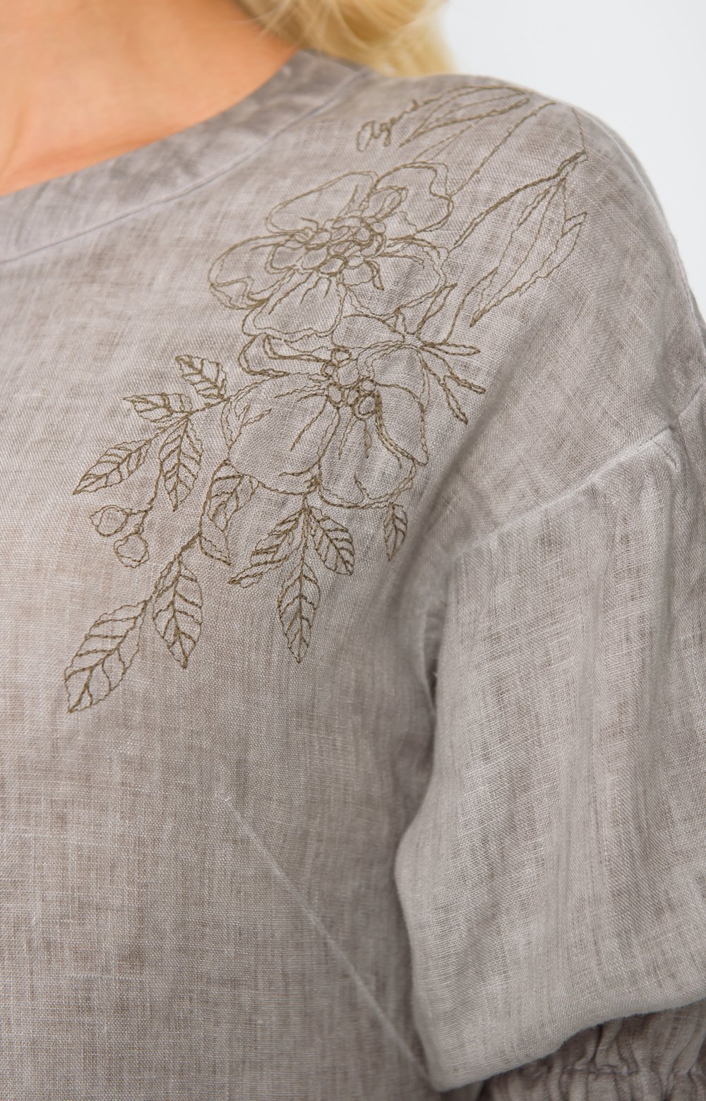 Платье МАУРИ 03313AA серо-коричневый