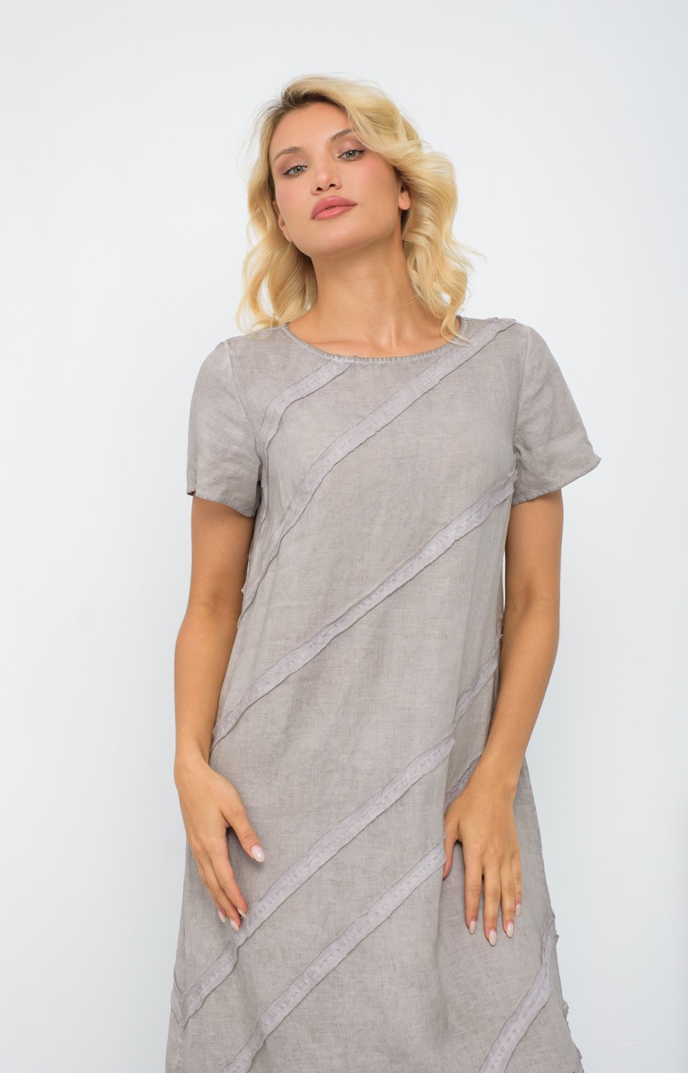 Платье СИЯ 03597AA серо-коричневый