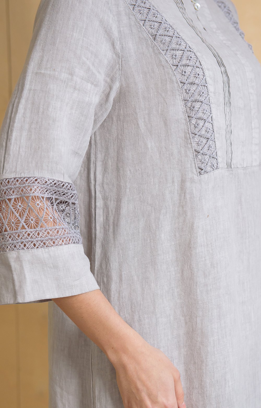 Платье АВРОРА 03718W серый