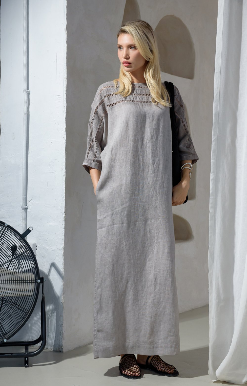 Платье АГАТА 03405АА серый