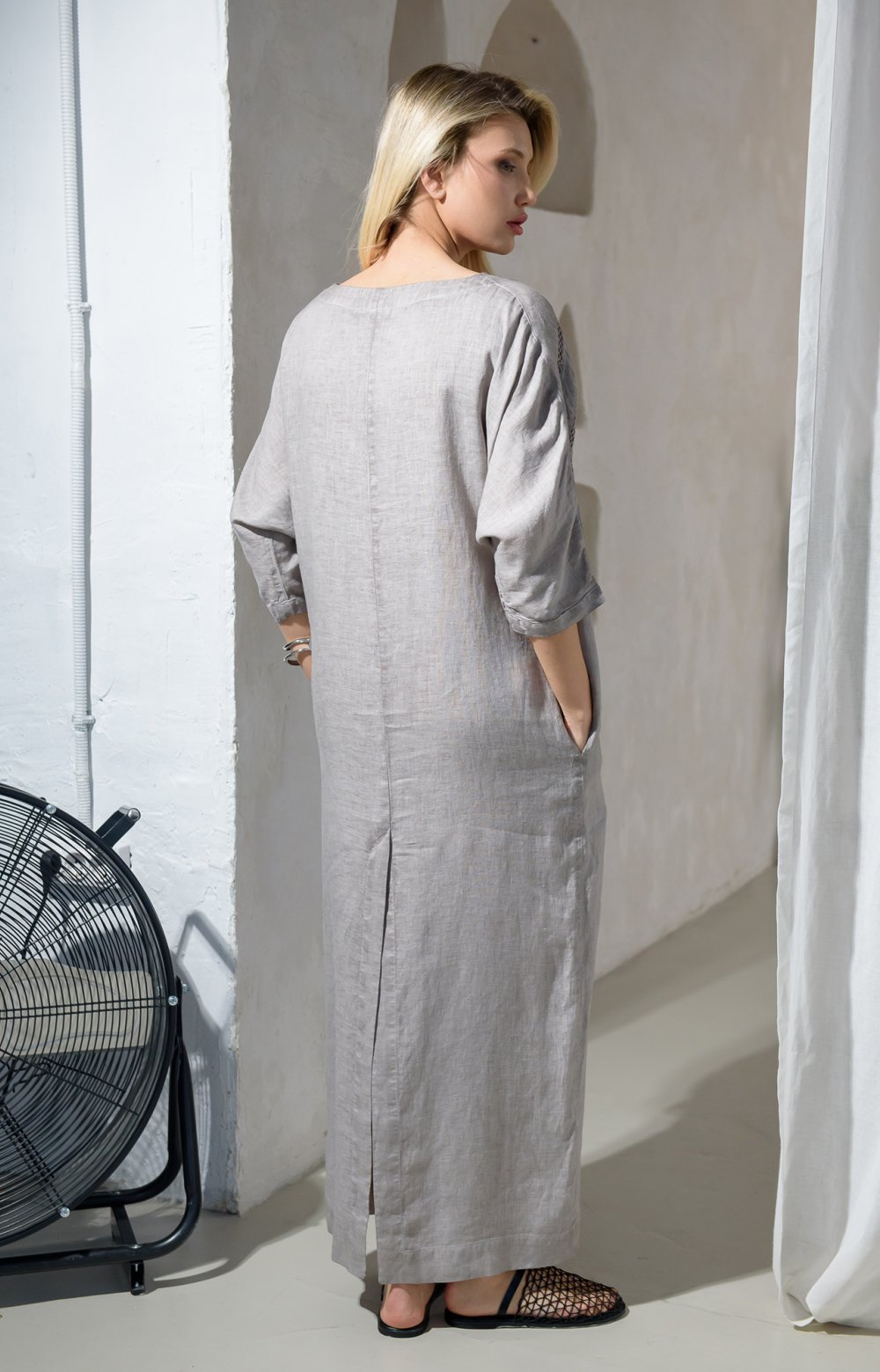 Платье АГАТА 03405АА серый