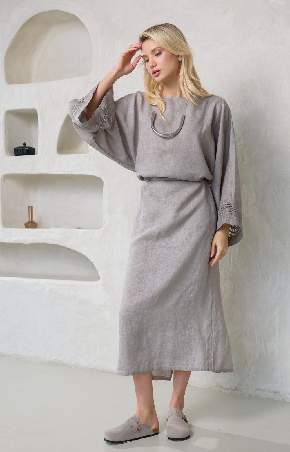 Платье МАРУФ 03414АА серый