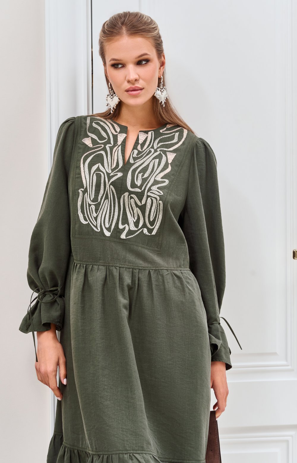 Платье САТИ 03480ВВ хаки