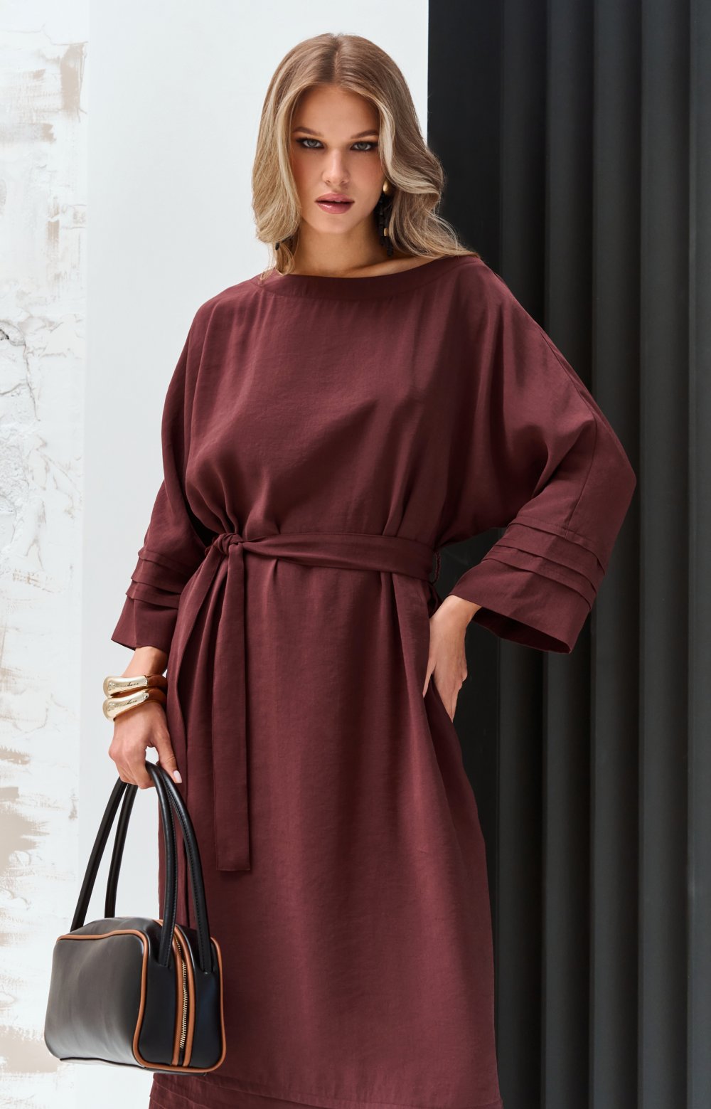 Платье АЛЬБИНИ 03445ВВ бордовый