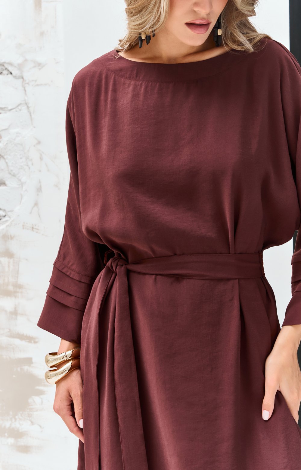 Платье АЛЬБИНИ 03445ВВ бордовый