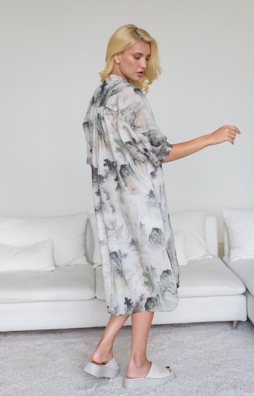 Платье МИРСЕЯ 03402AA оливковый