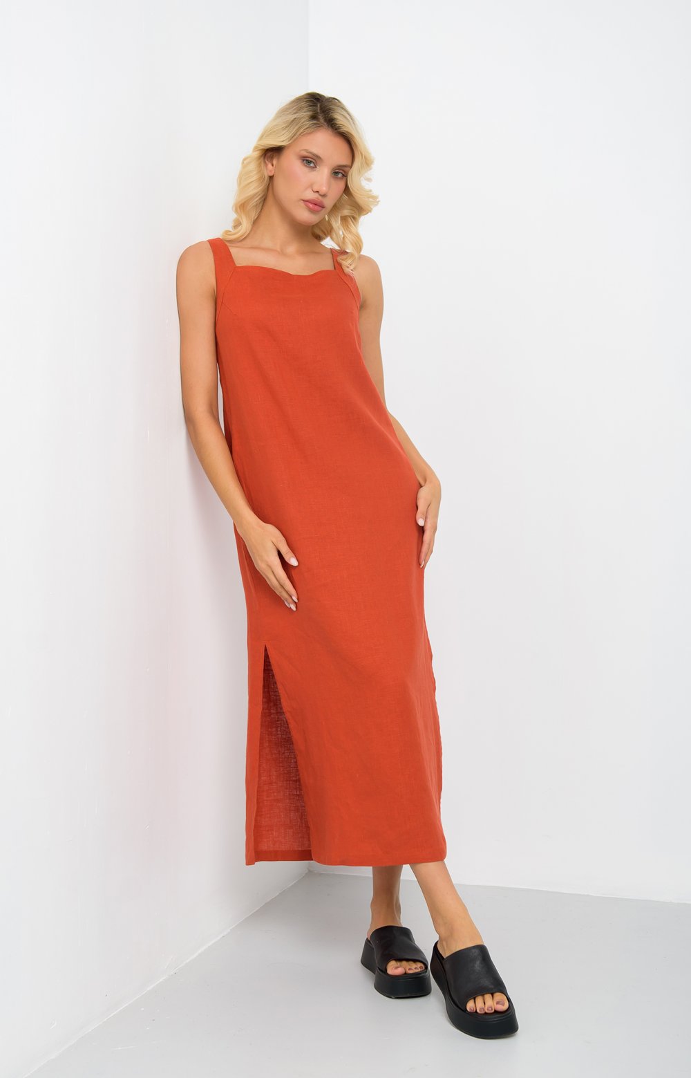 Платье САНДЕР 03380AA терракотовый