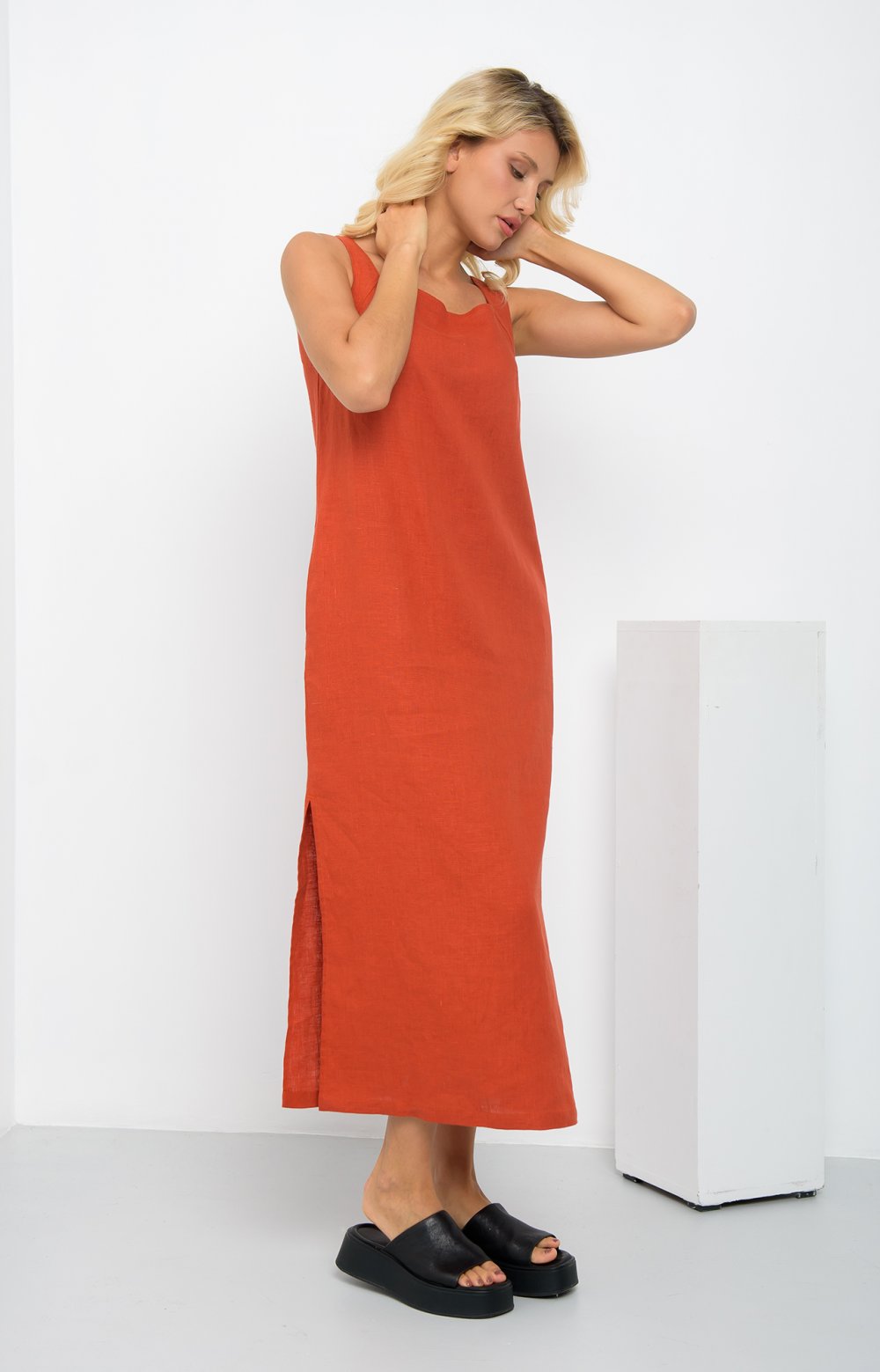 Платье САНДЕР 03380AA терракотовый