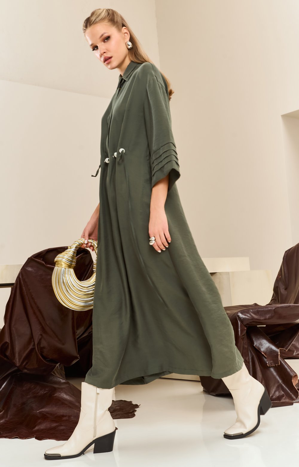 Платье ЭЛИСОН 03454ВВ хаки