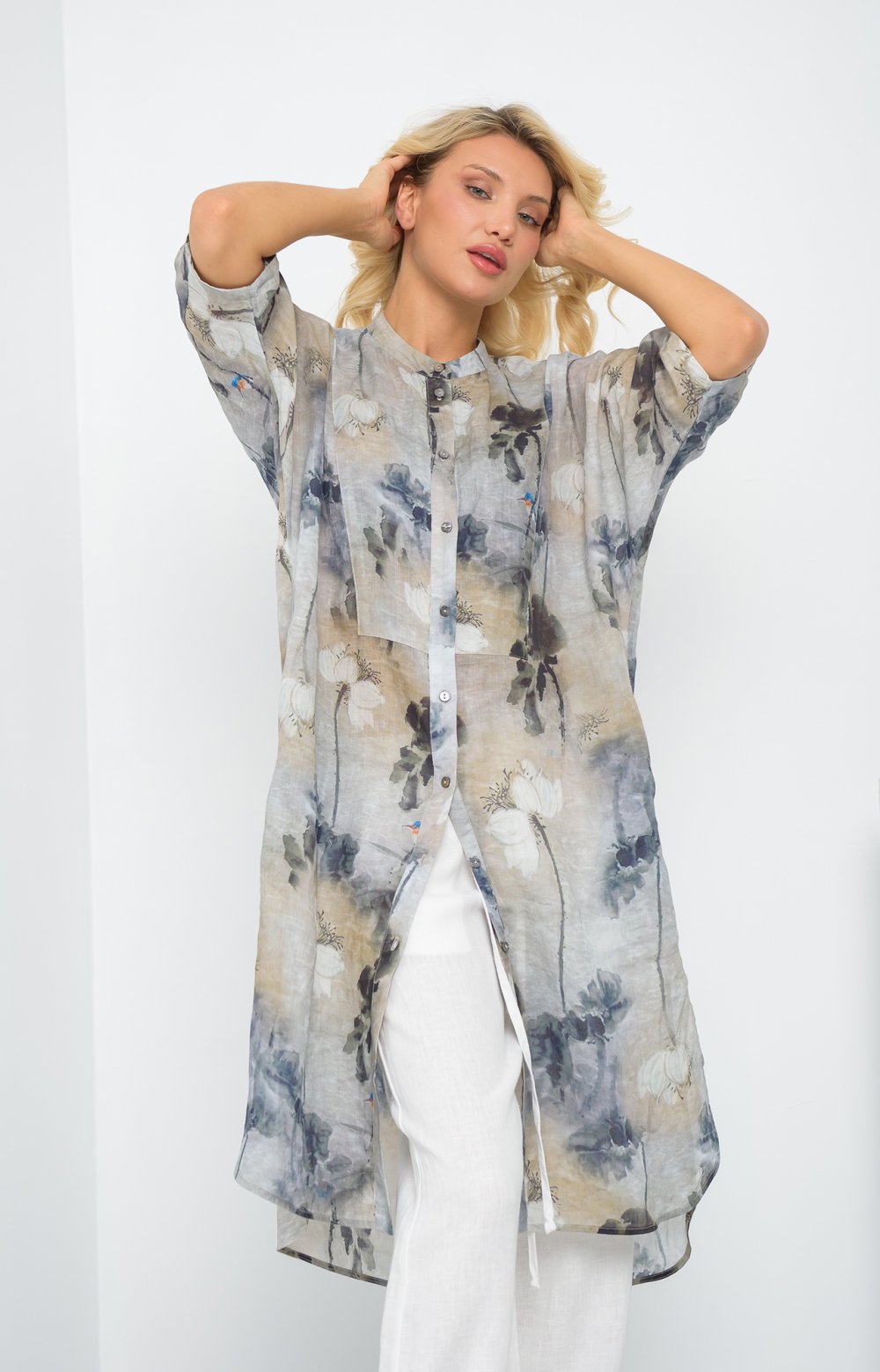 Платье МИРСЕЯ 03402AA голубой