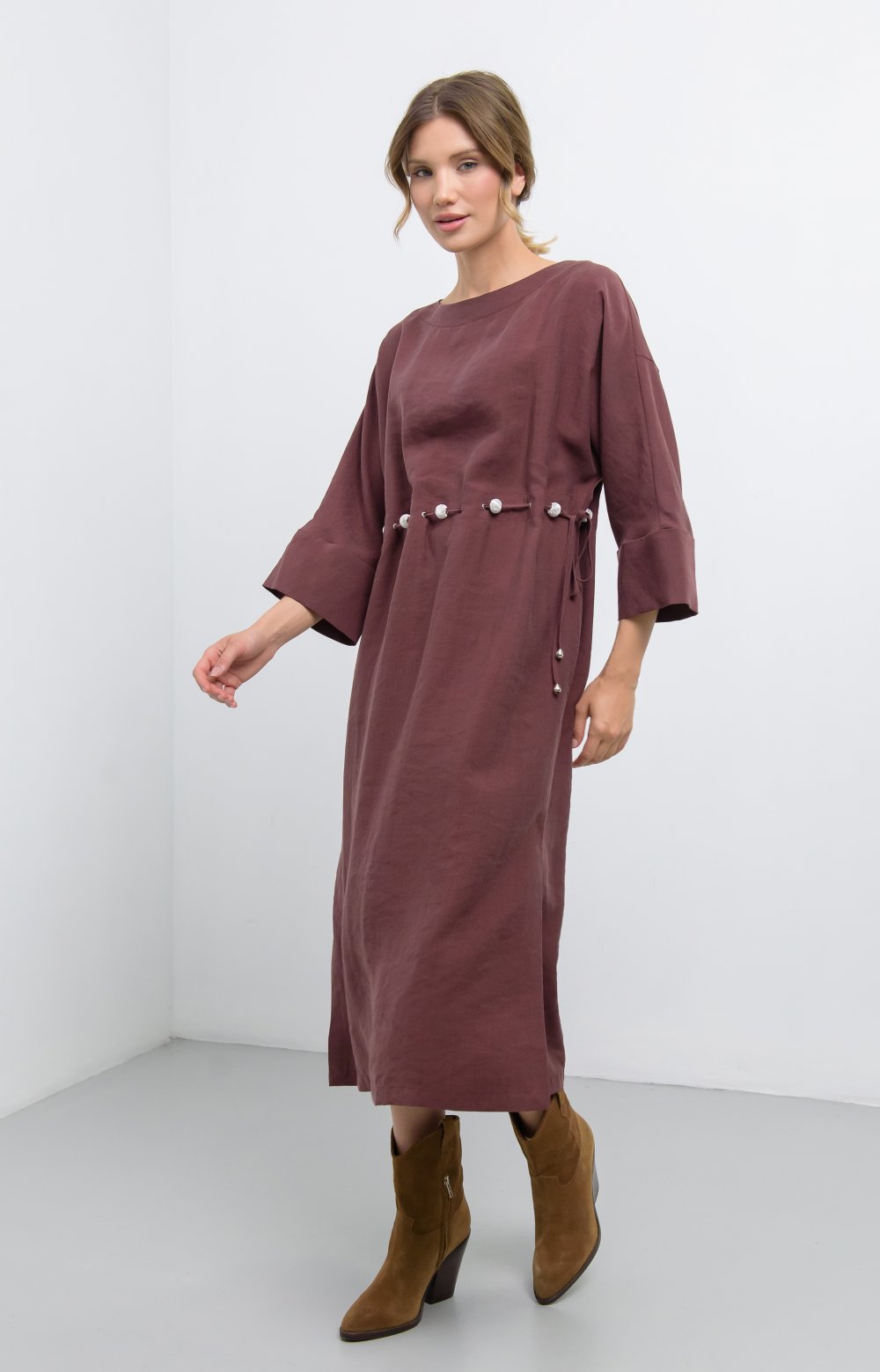 Платье ЛИЛУ 03476ВВ бордовый