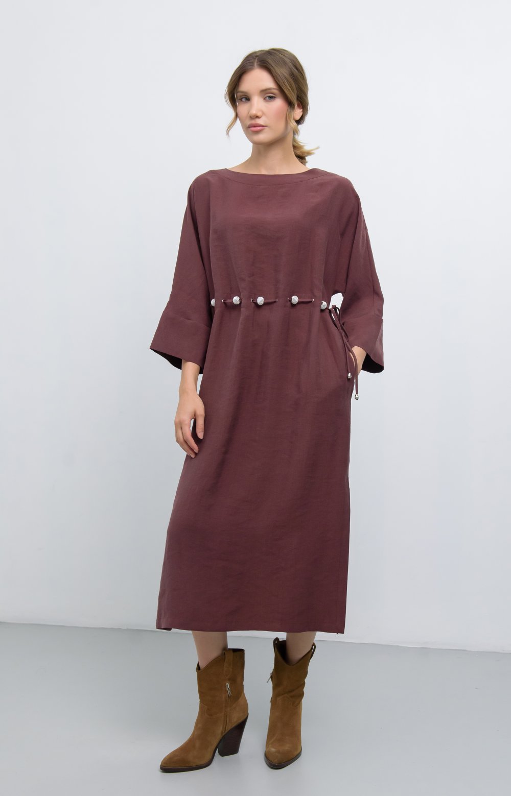 Платье ЛИЛУ 03476ВВ бордовый