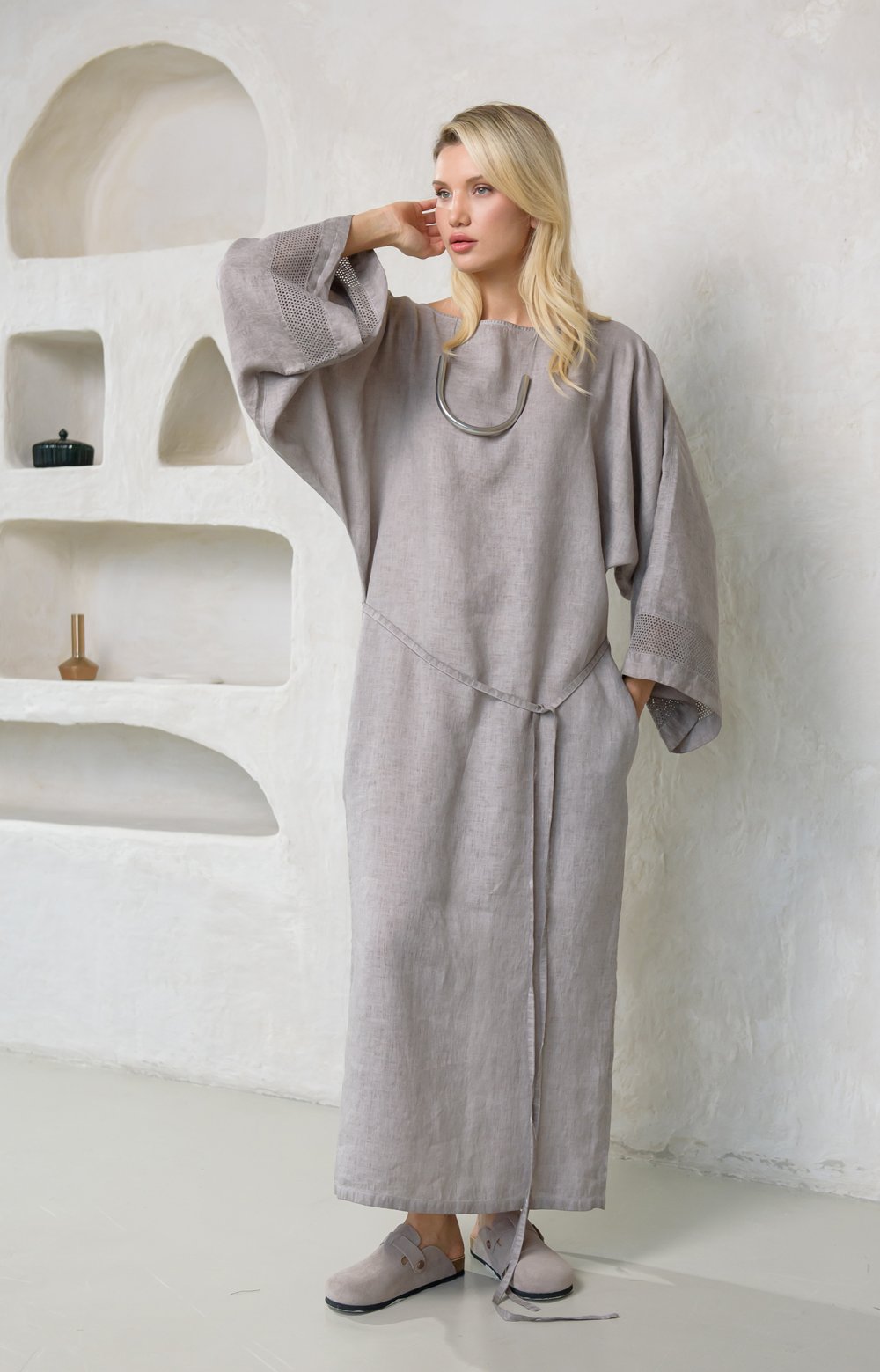 Платье МАРУФ 03414АА серый