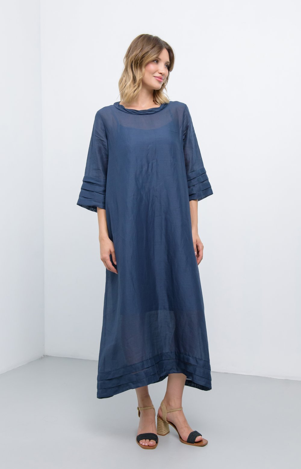 Платье 03593С синий