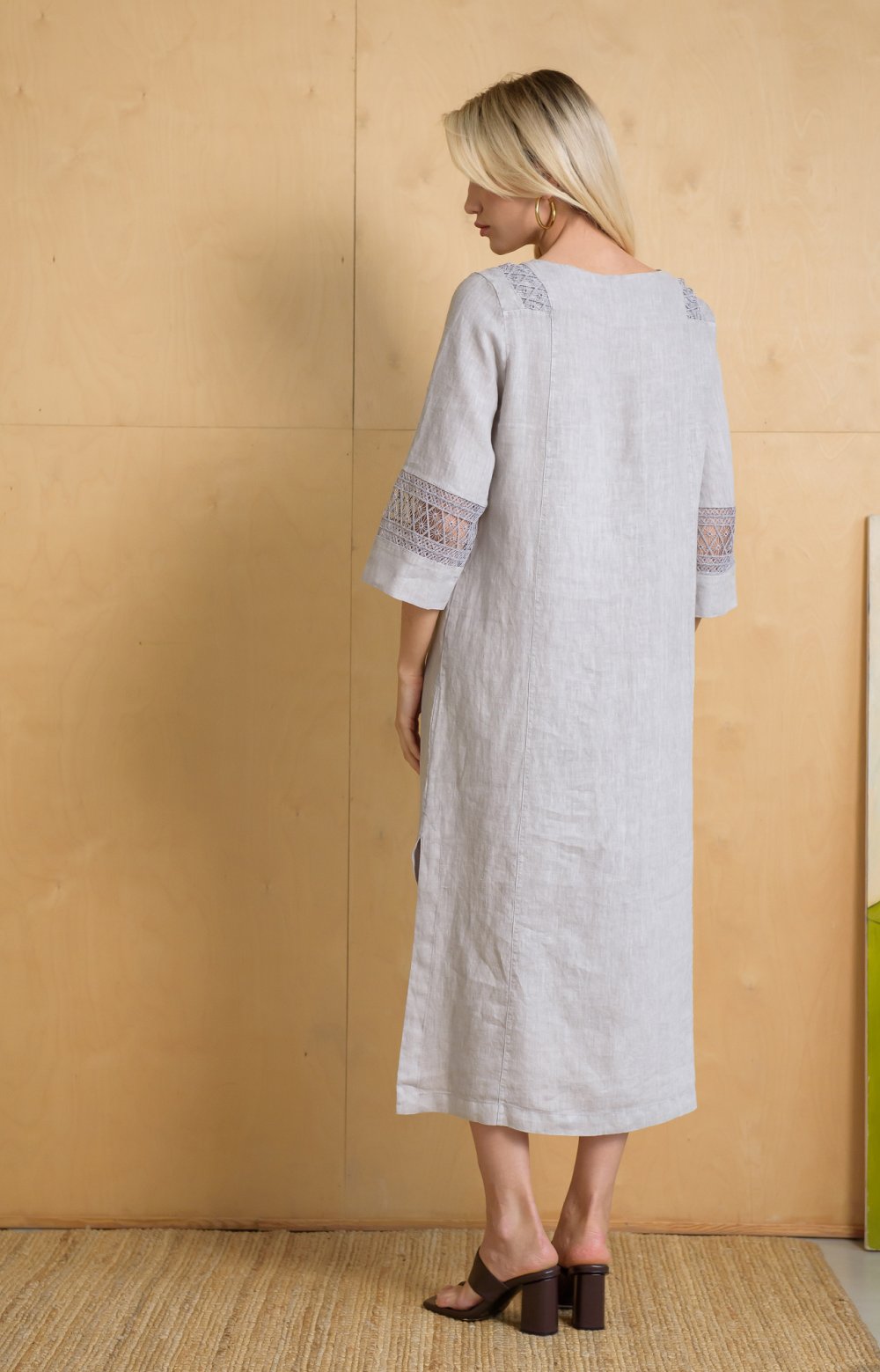 Платье АВРОРА 03718W серый