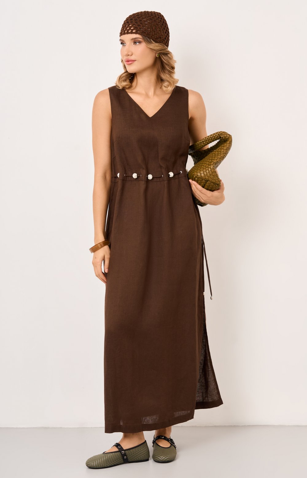 Платье МИШЕЛЬ 03406AA коричневый