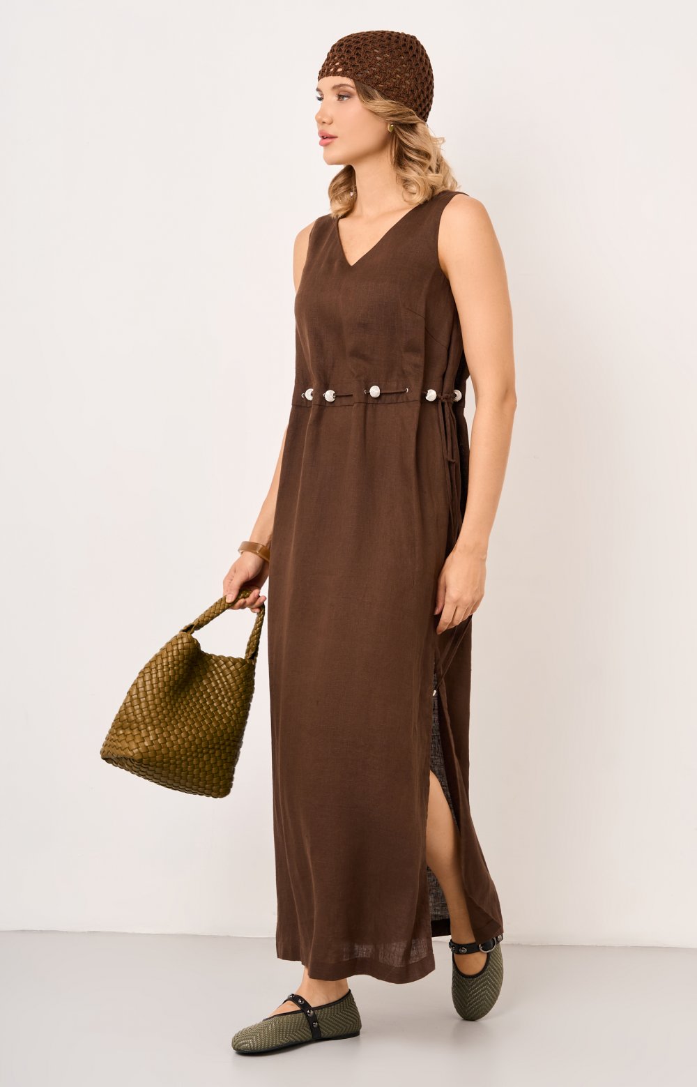 Платье МИШЕЛЬ 03406AA коричневый