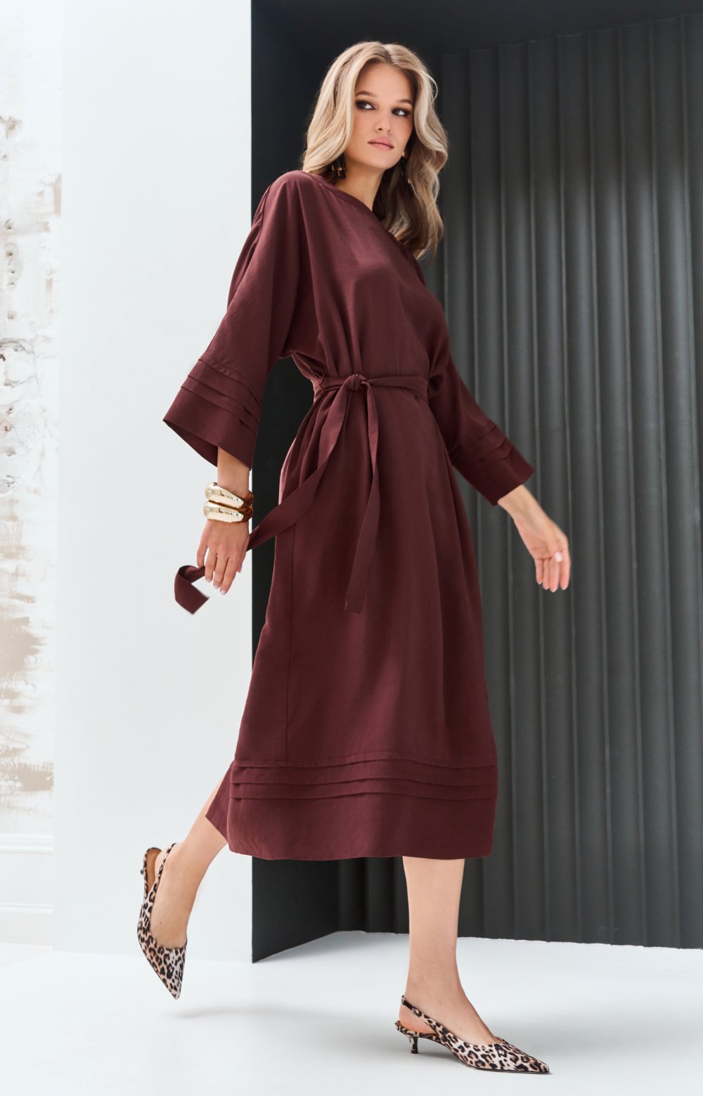 Платье АЛЬБИНИ 03445ВВ бордовый