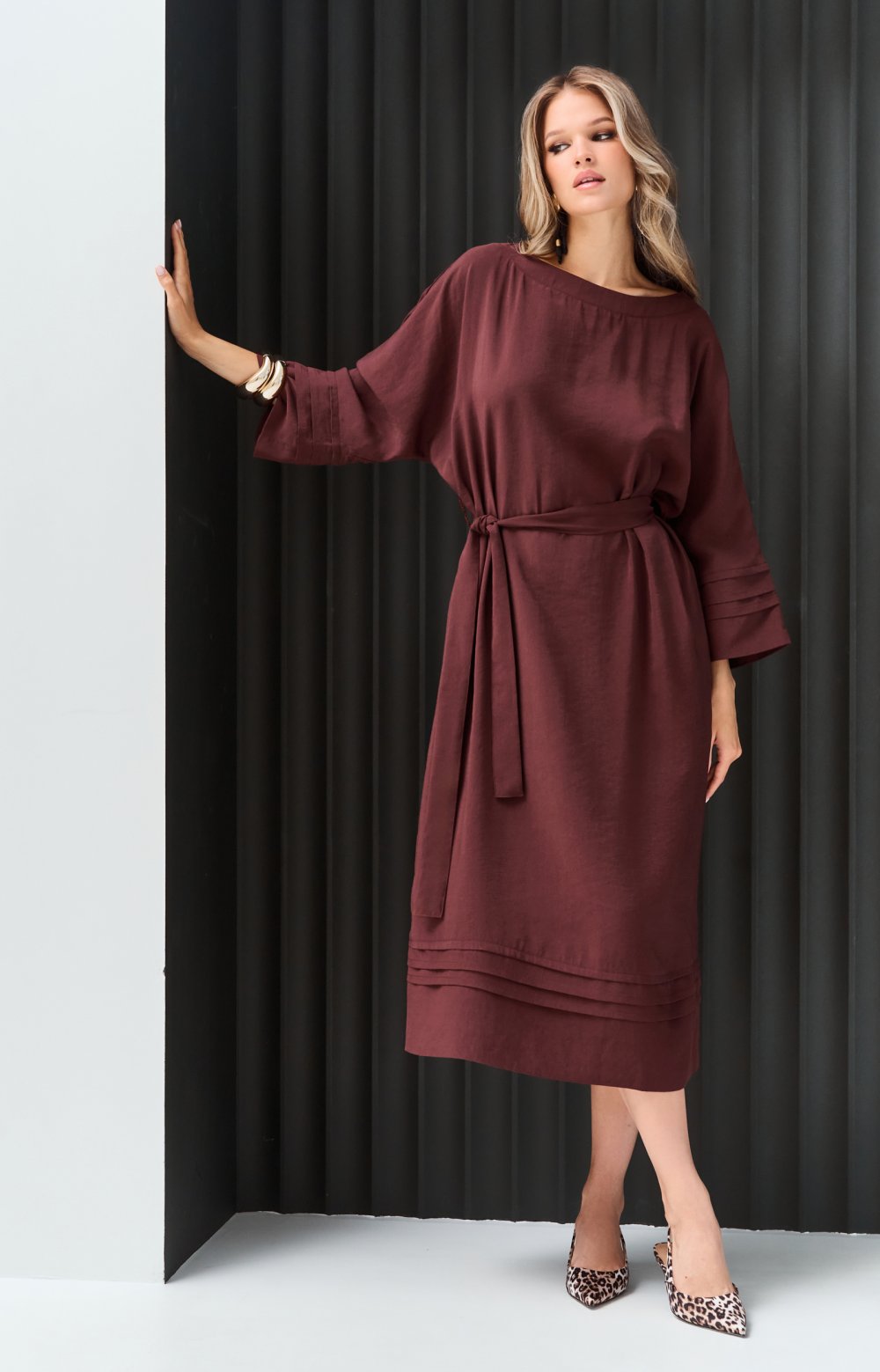 Платье АЛЬБИНИ 03445ВВ бордовый