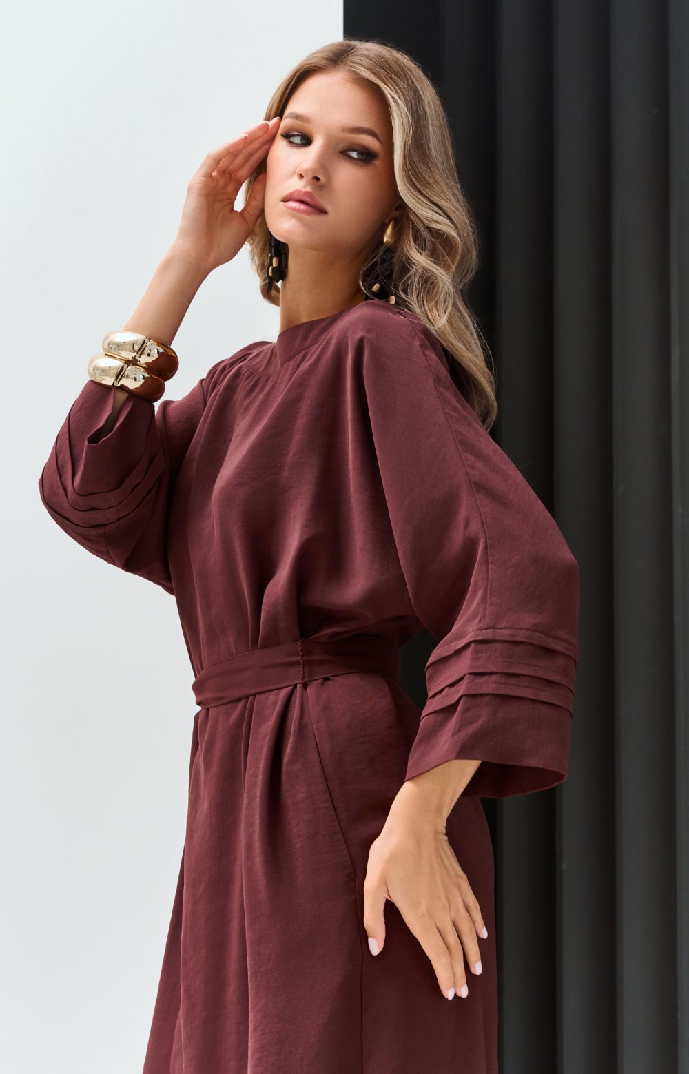 Платье АЛЬБИНИ 03445ВВ бордовый