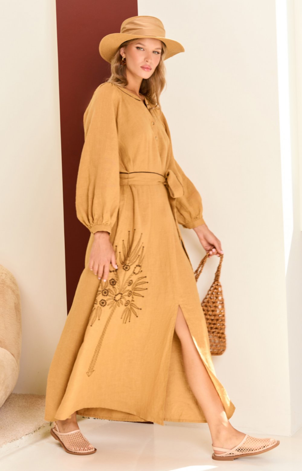 Платье ФИОНА 03561С коричневый