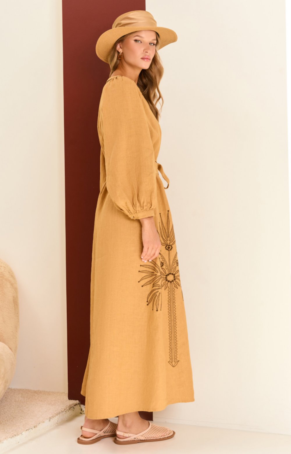 Платье ФИОНА 03561С коричневый