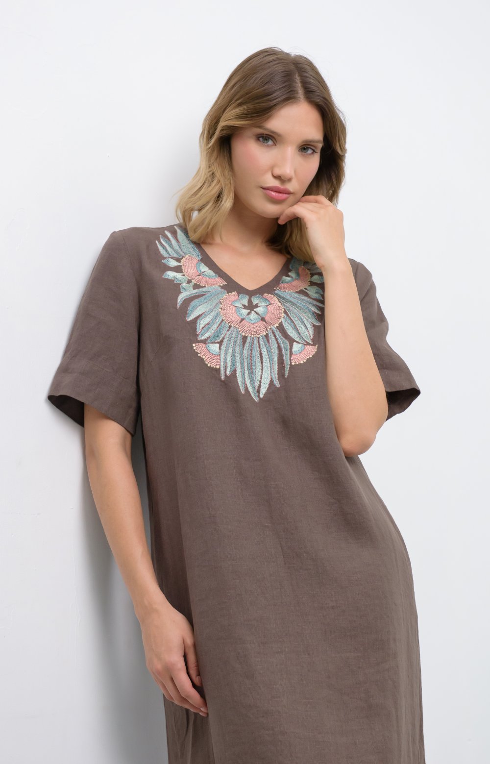 Платье ВИЕРА 03511С коричневый