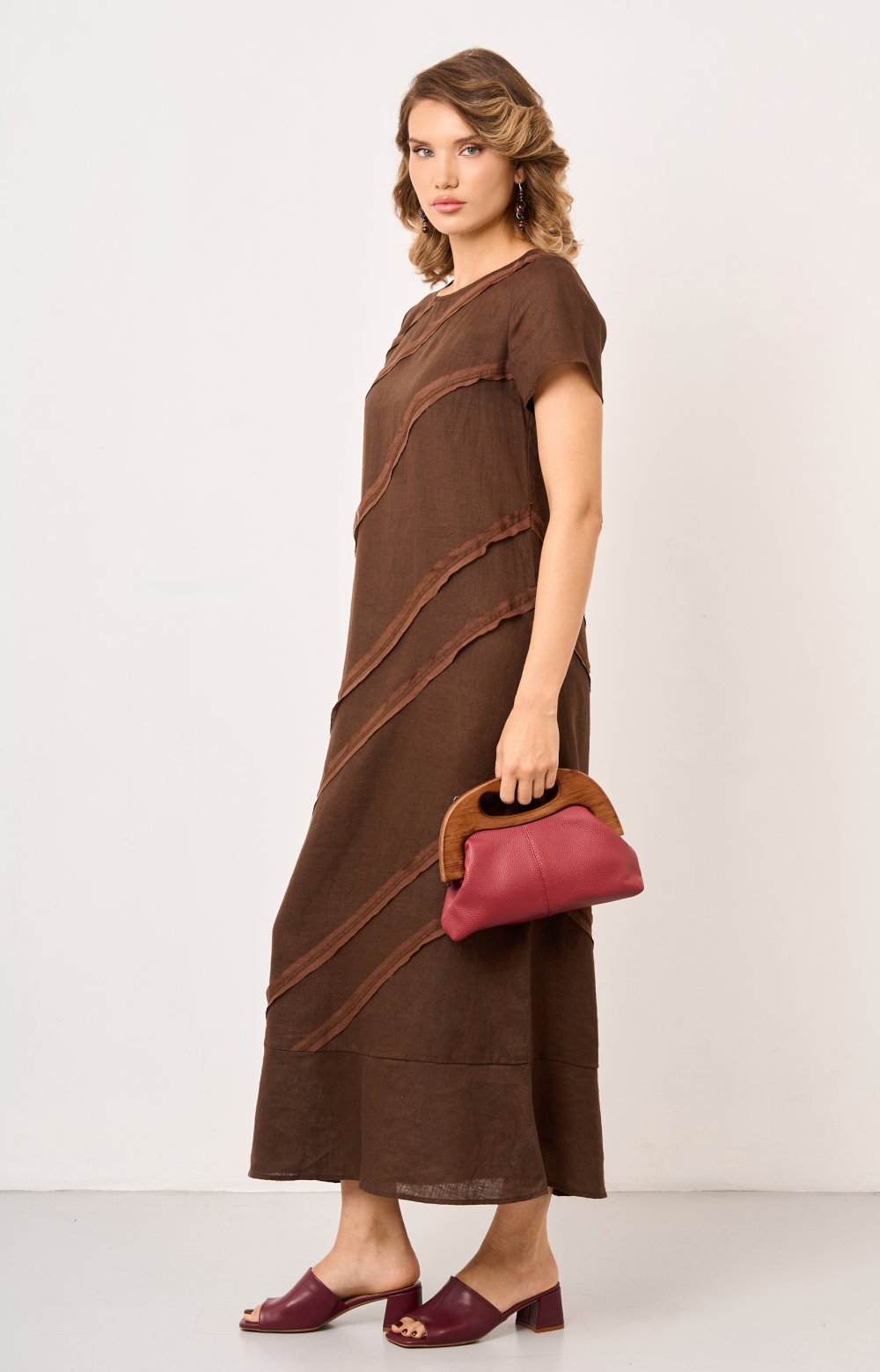 Платье СИЯ 03597AA коричневый