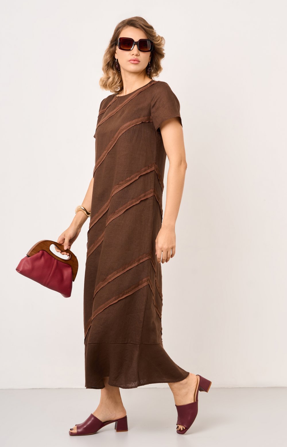 Платье СИЯ 03597AA коричневый