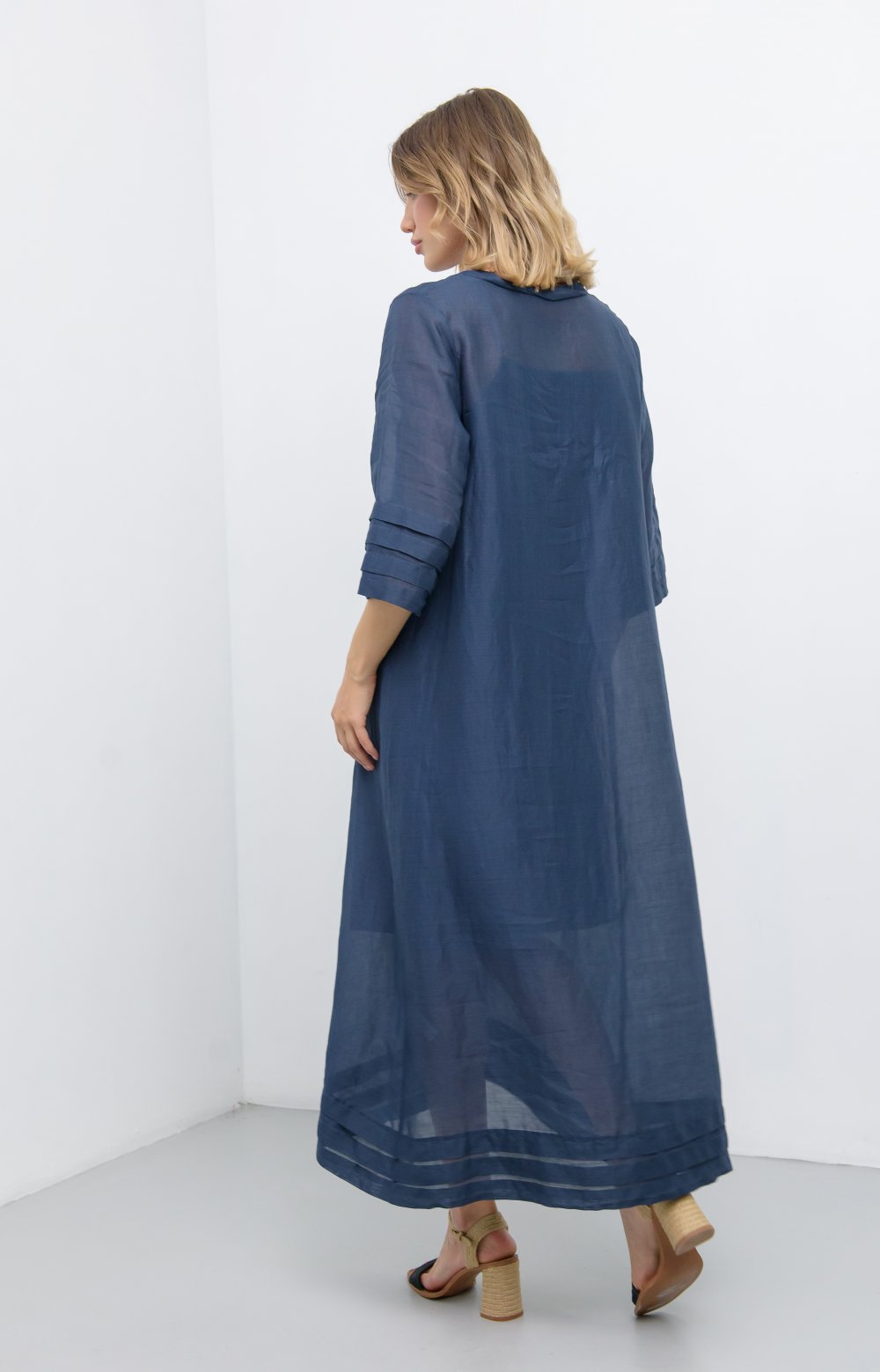 Платье 03593С синий