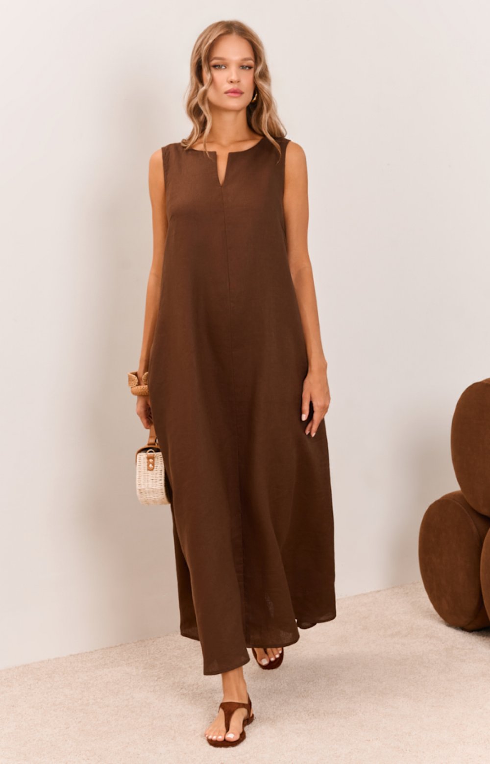 Платье БОГЕМИЯ 03411C коричневый