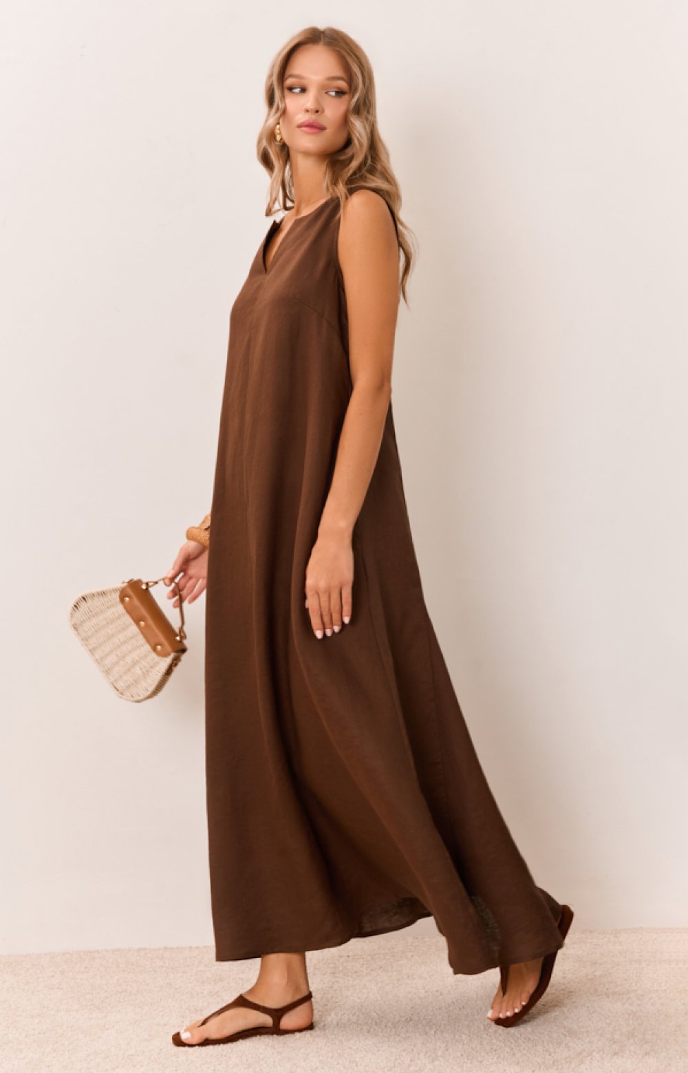 Платье БОГЕМИЯ 03411C коричневый