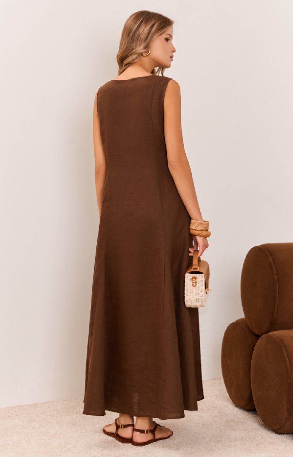 Платье БОГЕМИЯ 03411C коричневый