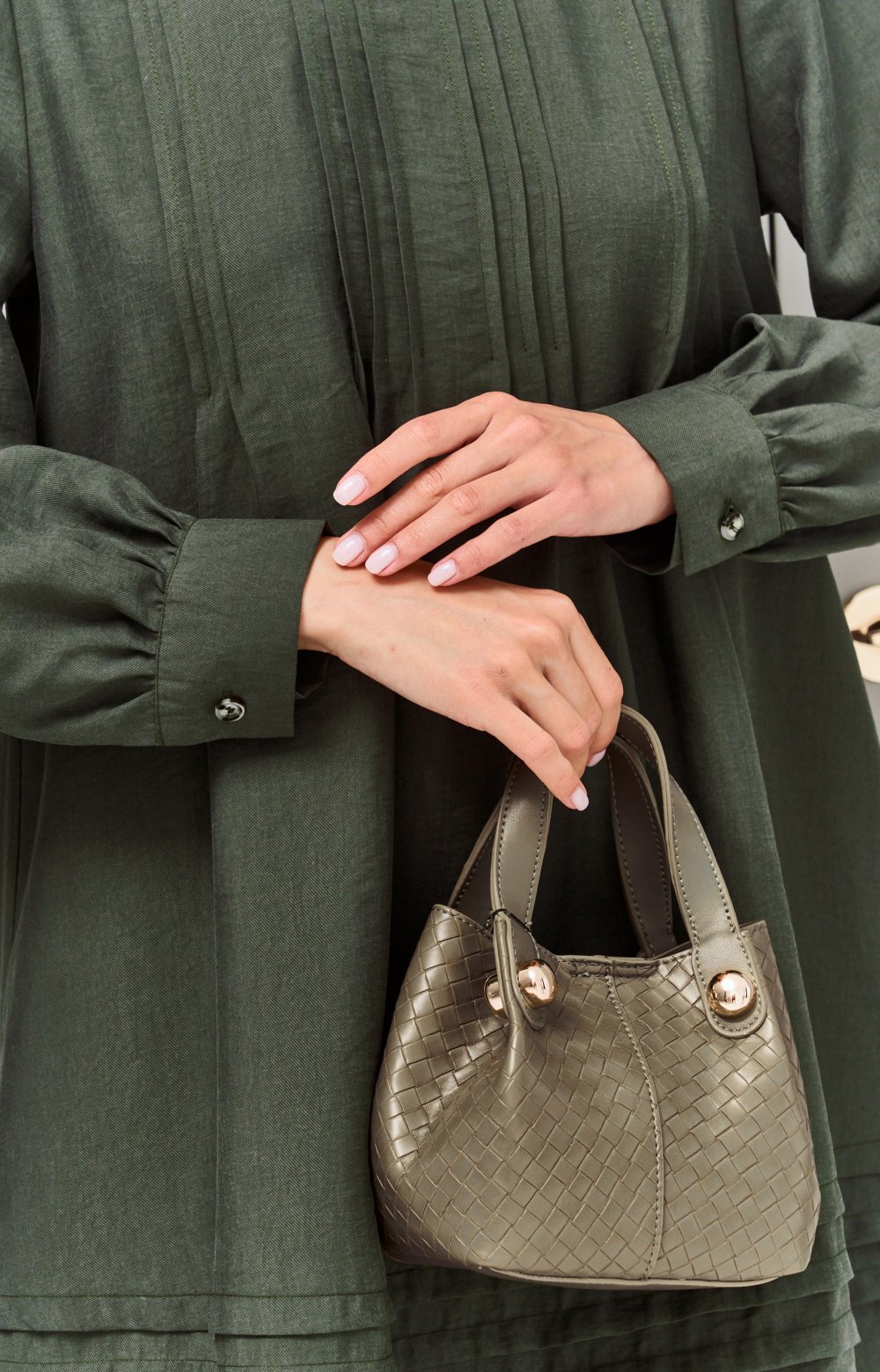 Платье АРОМА 03464ВВ хаки