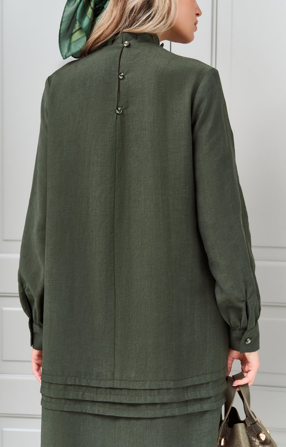 Платье АРОМА 03464ВВ хаки